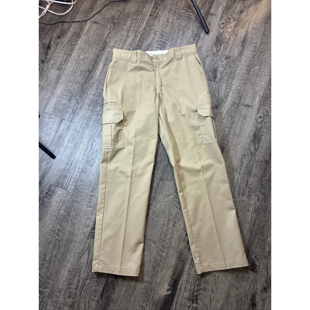 Dickies Regular Straight Cargo Pants Khaki Tan Mens 36x32 WP595DS